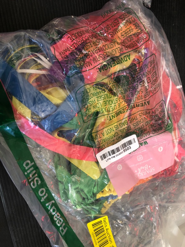 Photo 1 of 10 Foot Rainbow Garland Birthday Decoration, 14x118 inch Hanging Fringe Garland, Pride Theme Party Decorations, Rainbow Tassel for Celebrations Display Supplies