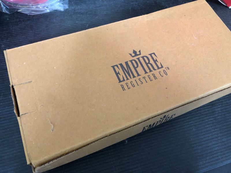 Photo 1 of Empire Register Co, Vent Cover - 4x10 inch, Art & Craft Design, Oil Rubbed Bronze Finish, Heavy Duty Floor Vent Covers, Metal Damper Attached Vent Covers for Home Floor only
