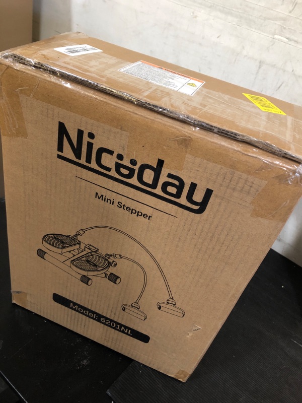Photo 1 of Niceday Steppers for Exercise, Mini Stair Stepper with Resistance Bands at Home Workout Equipment with 300LBS Loading Capacity, Hydraulic Fitness Stepper with LCD Monitor