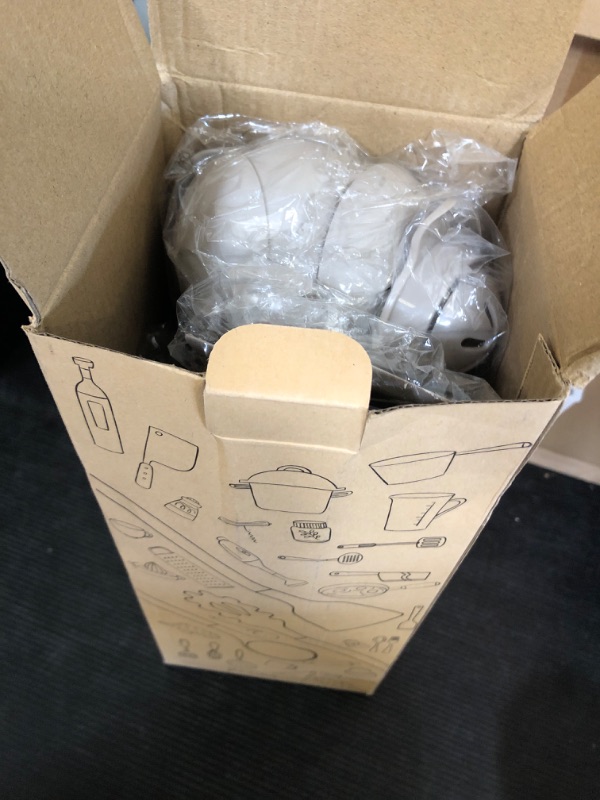 Photo 1 of Silicone Cooking Utensils Set - Silicone Kitchen Utensils for Cooking Wooden Handles, 446°F Heat Resistant Kitchen Utensil Spatula Sets w Holder, Gadgets for Non-Stick Cookware BPA FREE (Khaki)