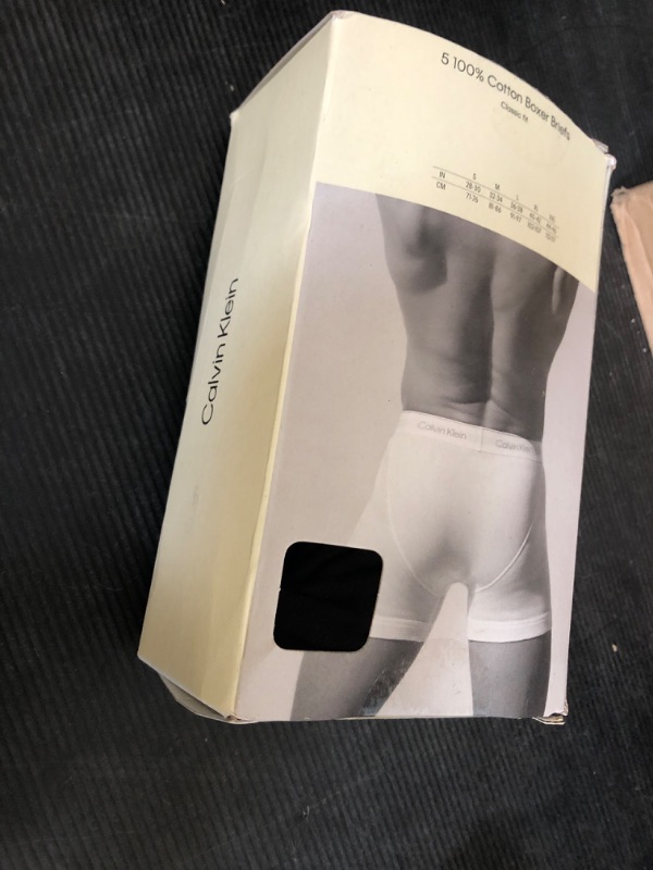 Photo 1 of Calvin Klein Men's Cotton Classics 5-pack Boxer Brief, 5 Black, Medium