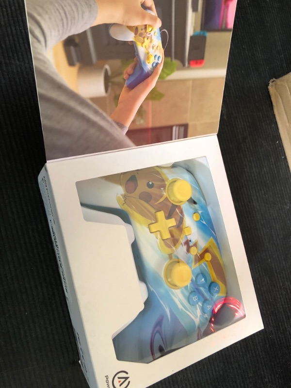 Photo 1 of PowerA Enhanced Wired Controller for Nintendo Switch - Pokémon: Pikachu Charge, Gamepad, game controller, wired controller, officially licensed