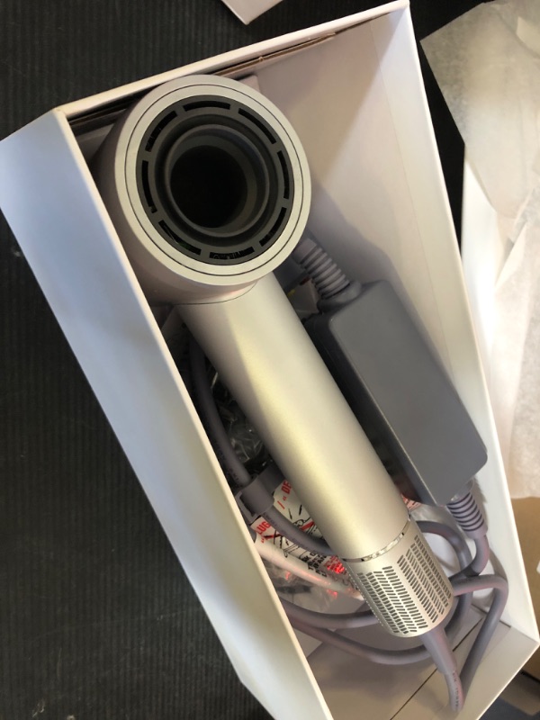 Photo 1 of Hair Dryer - 150000 RPM High-Speed Brushless Motor Negative Ionic Blow Dryer for Fast Drying, Low Noise Thermo-Control Hair Dryer with Diffuser and Nozzle, Silvery