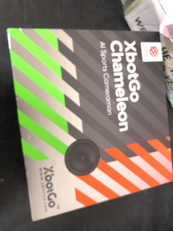 Photo 1 of XbotGo Chameleon AI Auto Sports Action Camera - 4K 60FPS Soccer Camera and Basketball Tracking Camera for Team Sports, Live Streaming, No Subscription, Works with iOS & Android (Pearl Grey)