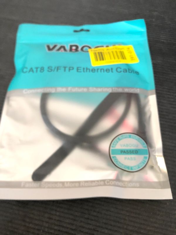 Photo 1 of Cat 8 Ethernet Cable, 1.5Ft 3Ft 6Ft 10Ft 15Ft 20Ft 30Ft 40Ft 50Ft 60Ft 100Ft Heavy Duty High Speed Internet Network Cable, Professional LAN Cable Shielded in Wall, Indoor&Outdoor