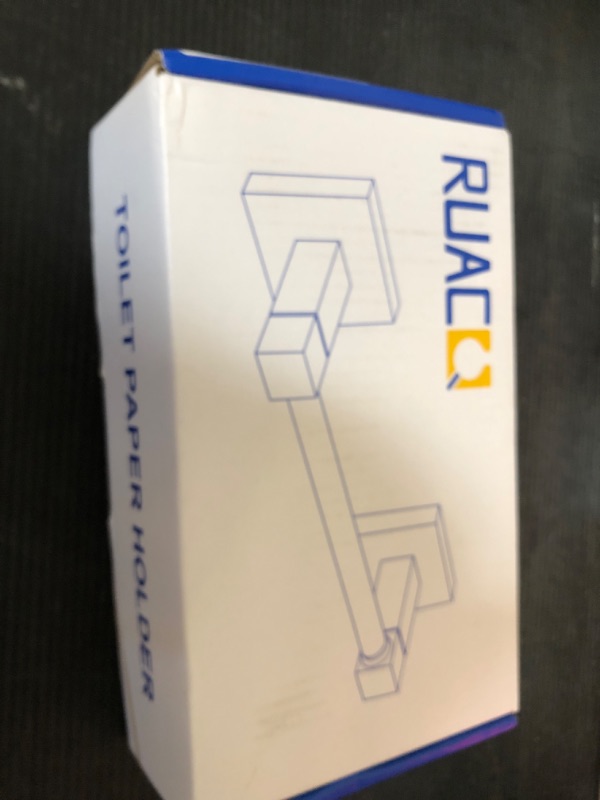 Photo 1 of Ruacq Gold Toilet Paper Holder Double Post Pivoting Square Tissue Holders Roll Holder Hangers Brushed Gold Toilet Paper Stand Bathroom Stainless Steel and Zinc Alloy Modern Wall Mounted