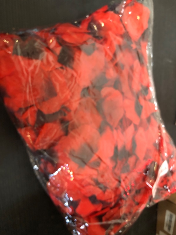 Photo 1 of CODE FLORIST 1100 PCS Dark-Red Silk Rose Petals for Valentine's Day,Romantic Night,Wedding,Proposal Anniversary Flower Decorations(Separated,Scented)
