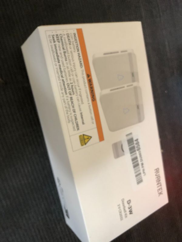 Photo 1 of AVANTEK Wireless Doorbell, D-3W Waterproof Door Chime Kit Operating at over 1300 Feet with 2 Plug-In Receivers, 52 Melodies, CD Quality Sound and LED Flash