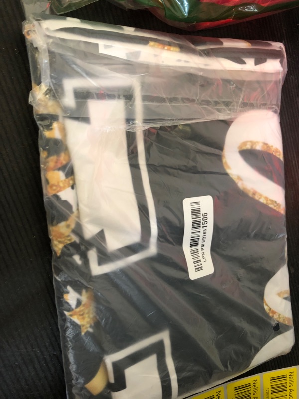 Photo 1 of Mocsicka Graduation Backdrop Congrats Grad Black Gold Graduate Party Decorations Background Class of 2025 Photography Backdrops (7x5ft)