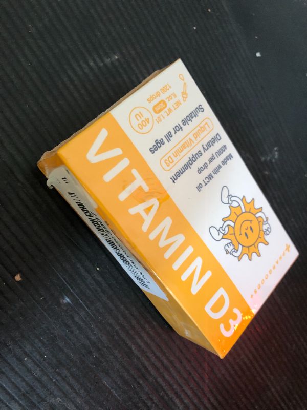 Photo 1 of exp date 10/2025---PHARGOODS+ Baby Vitamin D3 Drops-400IU per Drop-1200 Servings-Safe for Newborns&Kids-Supports Immune&Bone Health-30ml