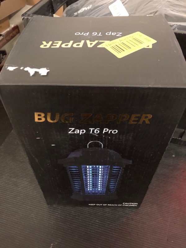 Photo 1 of GOOTOP Bug Zapper Outdoor, Mosquito Zapper, Electric Fly Zapper, Mosquito Killer, Fly Traps, 3 Prong Plug, Flying Insects Zapper Indoor Outdoor 90-130V, 4200V, ABS Plastic Outer (Black)