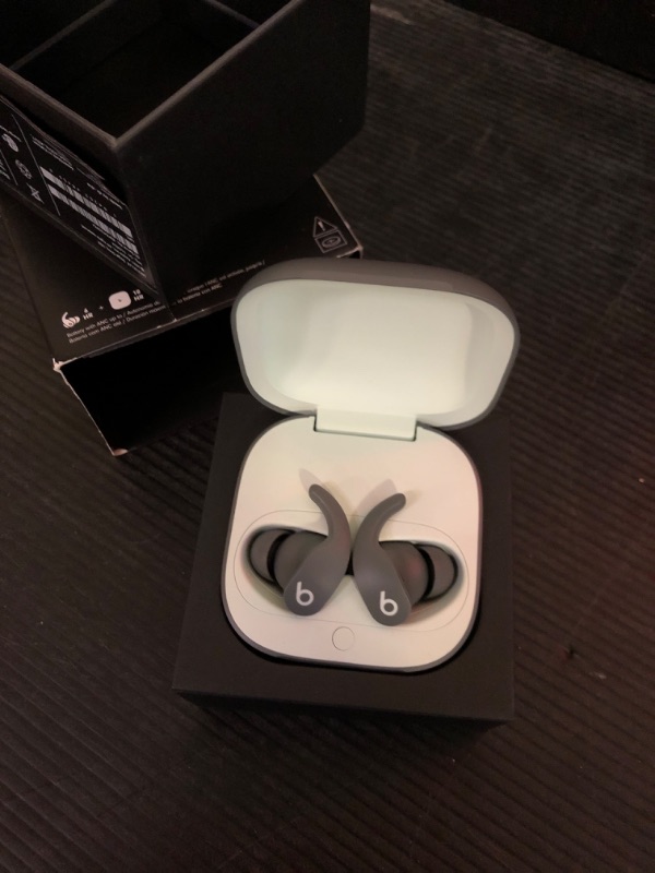 Photo 1 of Beats Fit Pro - True Wireless Noise Cancelling Earbuds - Apple H1 Headphone Chip, Compatible with Apple & Android, Class 1 Bluetooth®, Built-in Microphone, 6 Hours of Listening Time – Sage Gray