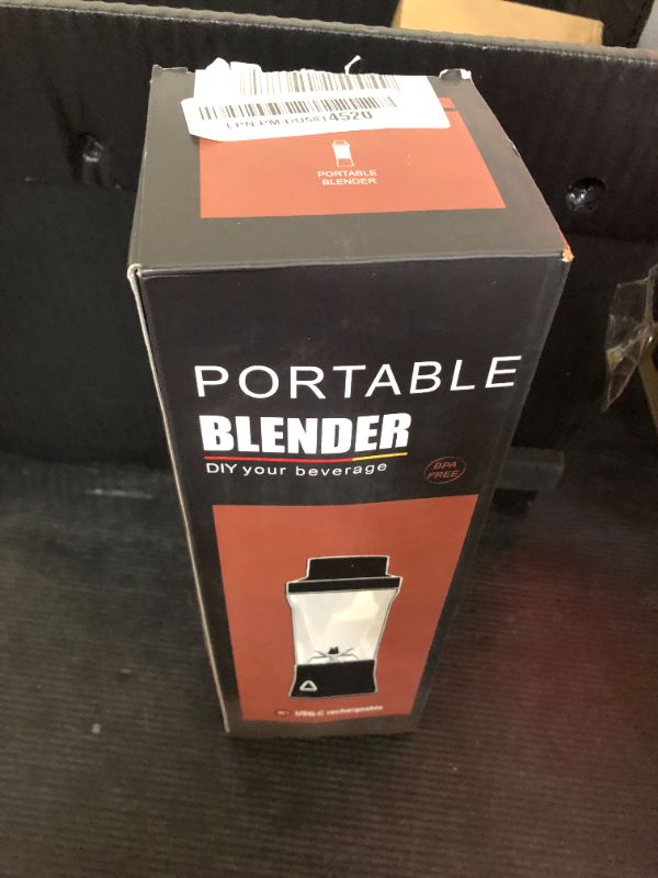 Photo 1 of Portable Blender, Cordless, 24oz. Vessel, Personal Blender-for Shakes & Smoothies, BPA Free, Leakproof-Lid & Sip Spout, USB-C Rechargeable & Self Cleaning - Travel with 6 Sharp Blade, Black