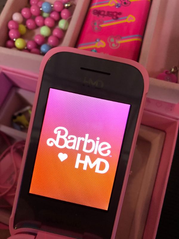 Photo 1 of HMD Barbie | Flip | Unlocked | KaiOS | Compatible with All Carriers | Power Pink | US Version