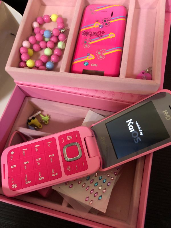 Photo 1 of HMD Barbie | Flip | Unlocked | KaiOS | Compatible with All Carriers | Power Pink | US Version