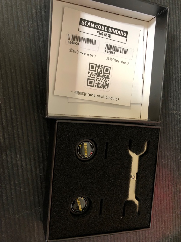 Photo 1 of leepee Motorcycle Tire Pressure Monitoring System, Tire Pressure and Temperature Alarm, Wireless Motorcycle TPMS with 2 External Sensors, Support iOS and Android, Valves for Vehicle Tires