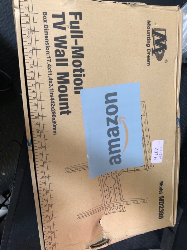 Photo 1 of Mounting Dream TV Wall Mount for 32-65 Inch Television,Mount with Swivel and Tilt, Full Motion Bracket with Articulating Dual Arms, Fits 16inch Studs, Max VESA 400X400 mm, 99lbs, MD2380