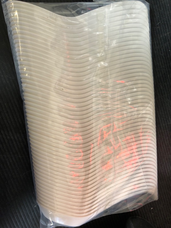 Photo 1 of 40pcs HAKOWARE Disposable Large Asian Soup Spoons with Hook, made from Crystalized Cornstarch, for Take-out Ramen Pho Noodles, Disposable Utensils Bulk Size Durable