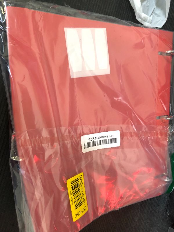 Photo 1 of WOT I Telescoping Project Organizer 2-Pack, Refillable Binder with Dividers and Pockets, 13 Pocket Folders, 1 Inch 3 Ring Binder, Red