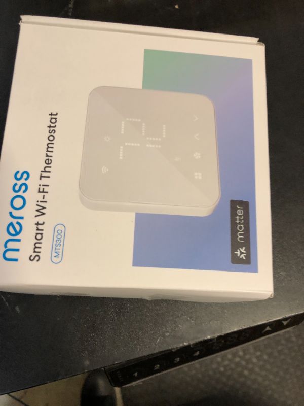 Photo 1 of meross Smart Thermostat for Home, WiFi Thermostat Works with Matter, Alexa, Apple Home, Google Assistant, App & Voice Control, 7x24h Scheduling, Energy Saving, C-Wire Required