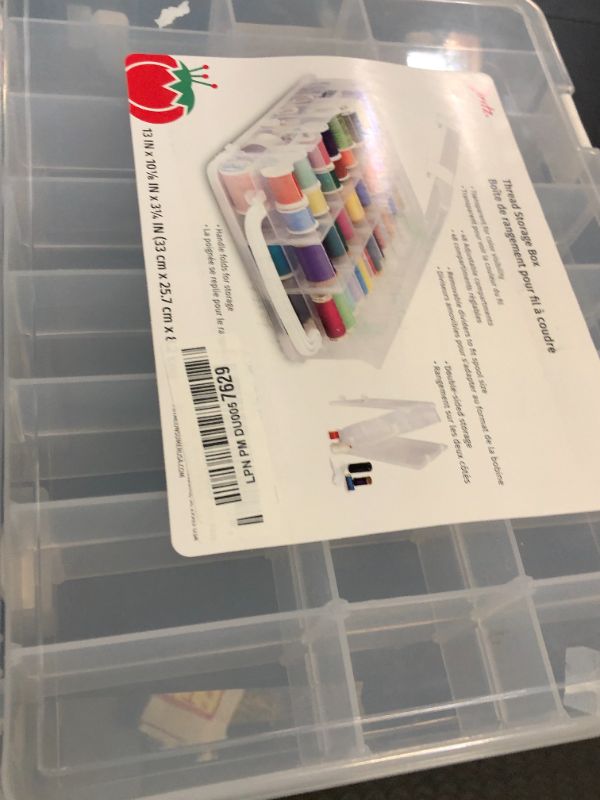 Photo 1 of Dritz Thread Storage Box 13X10X3, Transparent
