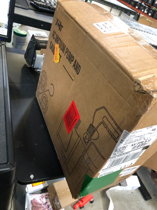 Photo 1 of PB Motor Tech Vacuum Pump & Gauge Set - 4.5 CFM Pump w/Brass Manifold Gauge, Quick Couplers, 410 Adapter, Can Tap Tool & Carrying Tote - for R134A, R12, R22, R502 Refrigerants & A/C Maintenance