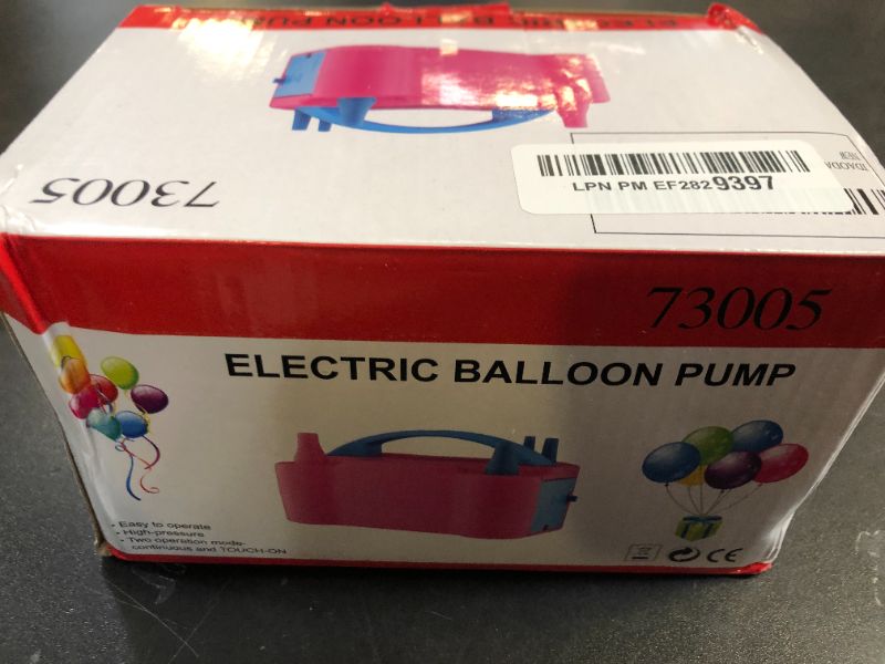 Photo 1 of IDAODAN Electric Balloon Pump, Portable Electric Balloon Blower Machine Balloon Air Pump Dual Nozzle110V 600W Balloon Inflator for Party Decorations