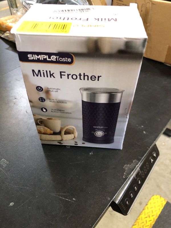 Photo 1 of SIMPLETASTE Milk Frother, 4-in-1 Electric Milk Steamer, Automatic Warm and Cold Foam Maker and Milk Warmer for Latte, Cappuccinos, Macchiato