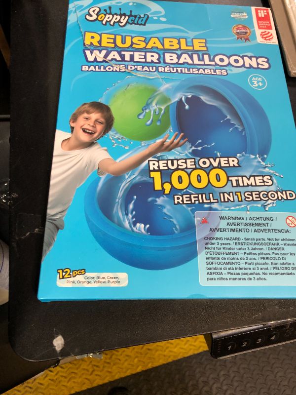Photo 1 of 12Pcs Reusable Water Balloons, Pool Beach water Toys for Boys and Girls, Outdoor Summer Toys for Kids Ages 3-12