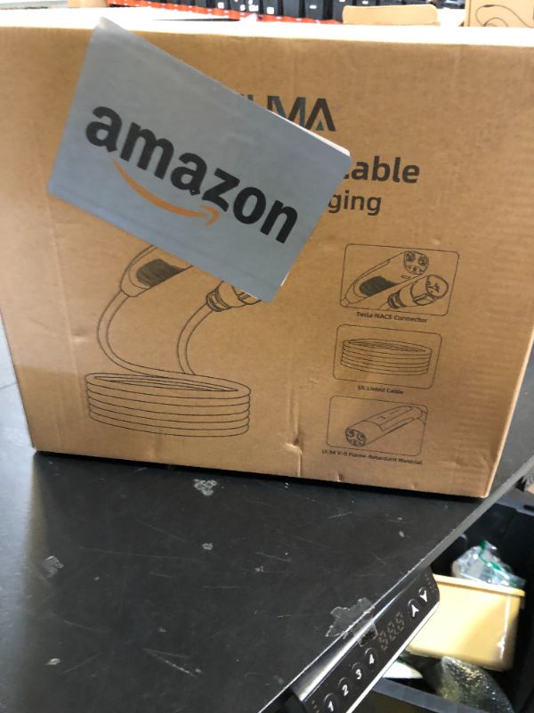Photo 1 of EV Charger Extension Cable for Tesla Charger, 50Amp 21ft Max 240V 12kW with NACS Plug, EV Extension Cord for Level 1/2 Tesla Mobile Charger/Wall Connector, Extension Cord for ModelY/X/3/S/Cyber-truck