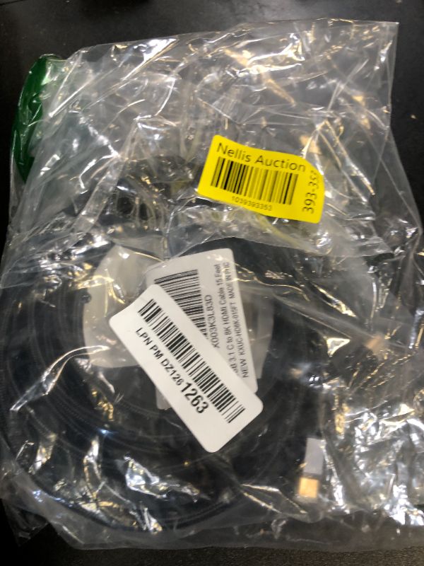 Photo 1 of 8K USB C to HDMI 2.1 Cable 15FT, (8K@60Hz,4K@120Hz, HDR), Braided Cord, Thunderbolt 3/4 Compatible, for iPhone 15 Series, MacBook Pro/Air, iPad Pro, Galaxy S23, Surface, Dell, HP, with 2 HDMI Adapters