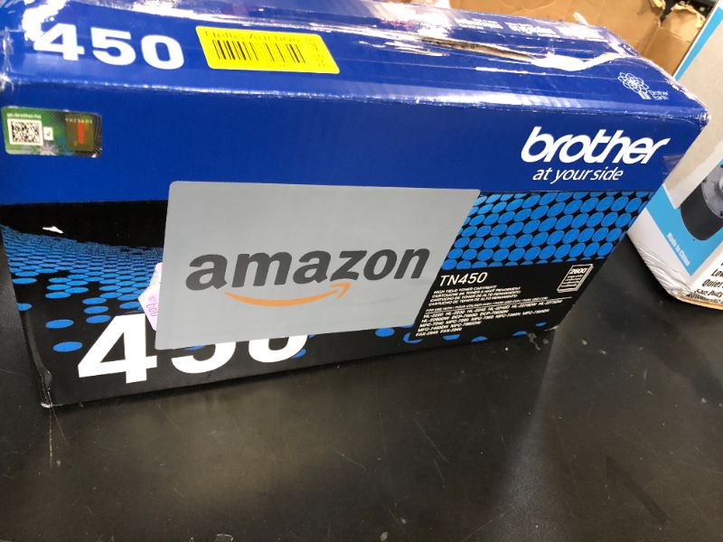 Photo 1 of Brother Genuine High Yield Toner Cartridge, TN450, Replacement Black Toner, Page Yield Up To 2,600 Pages