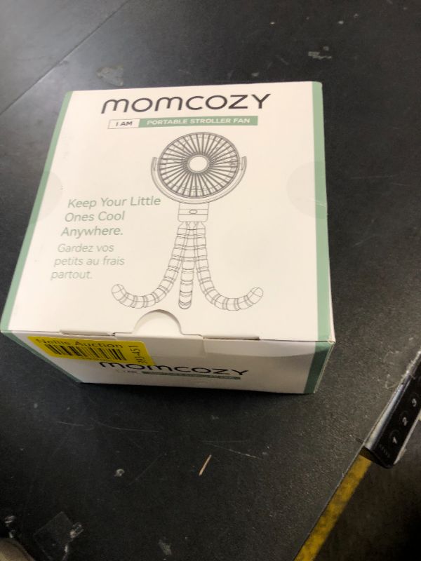 Photo 1 of Momcozy 8000mAh Portable Stroller Fan, 27H Ultra-long Battery Life Detachable 4 Speed 360°Rotate LED Night Light with 2 Modes, USB Rechargeable Handheld Cooling Fan for Travel/Car Seat/Bedroom