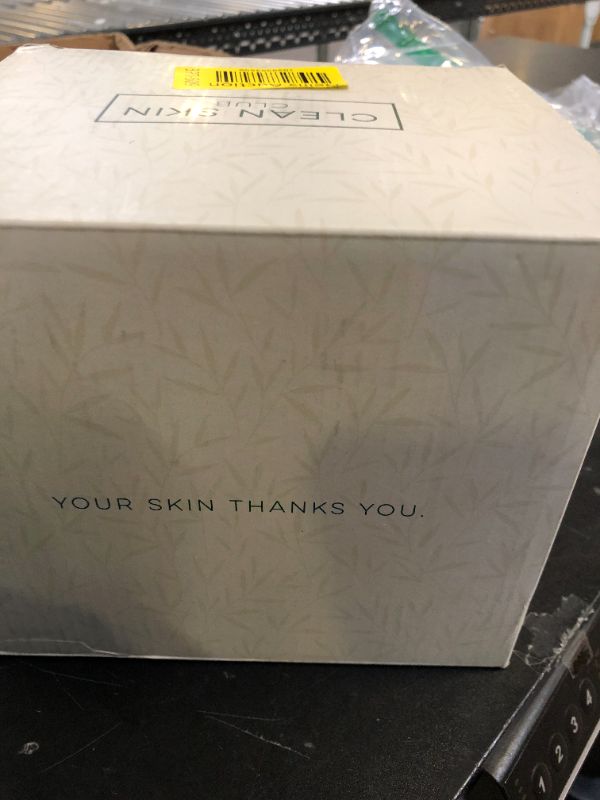 Photo 1 of Clean Skin Club Luxe Bamboo Box with Cover & Towels XL, Face Towel, Disposable Makeup Remover Dry Wipes, Facial Wash