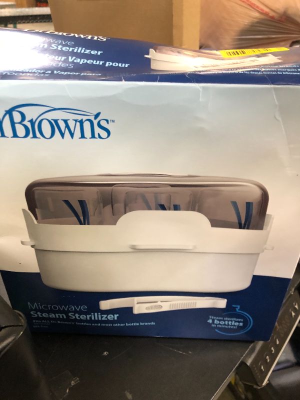 Photo 1 of Dr. Brown's Microwave Steam Sterilizer for Baby Bottles, Nipples, Bottle Parts, Pacifiers, Teethers and Breast Pump Parts