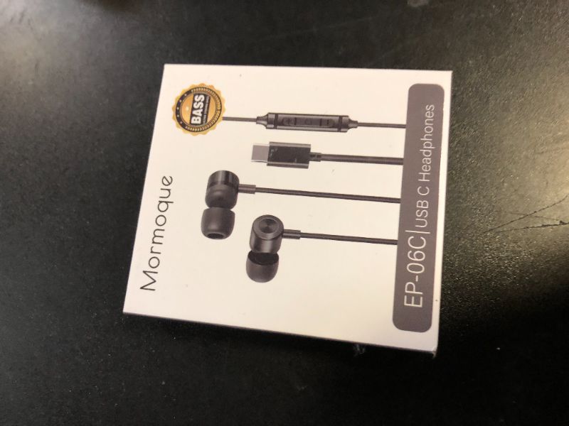Photo 1 of MORMOQUE EP-06 USB Type C Earbuds in-Ear Wired Earphones,Built-in HD Microphone Magnetic Headphones, Clear Sound Quality bass Noise Cancelling Ear Buds