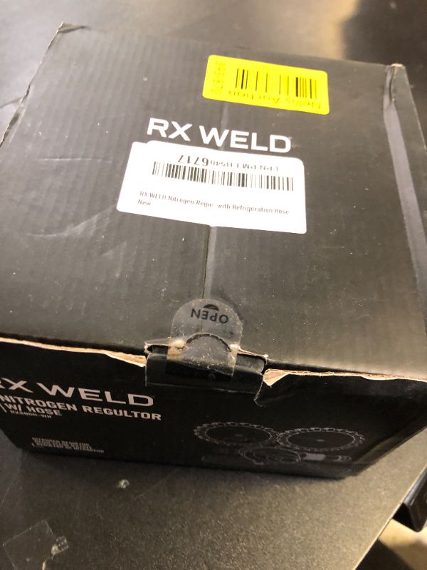Photo 1 of RX WELD Nitrogen Regulator with 0-800 PSI, CGA580 Inlet, Delivery Pressure Equipment Brass Inlet Outlet Connection Gauges with Refrigeration Hose