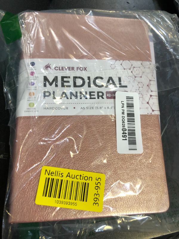 Photo 1 of Clever Fox Compact A5 Medical Planner 12-Month – Medical Notebook, Health Diary, Wellness Journal to Track Health –12 Months (Rose Gold)