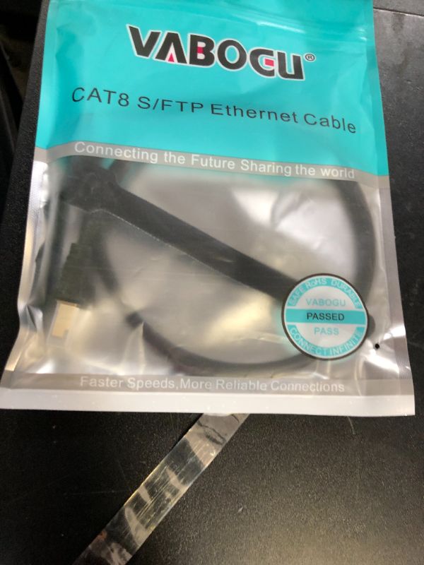 Photo 1 of Cat 8 Ethernet Cable, 1.5Ft 3Ft 6Ft 10Ft 15Ft 20Ft 30Ft 40Ft 50Ft 60Ft 100Ft Heavy Duty High Speed Internet Network Cable, Professional LAN Cable Shielded in Wall, Indoor&Outdoor