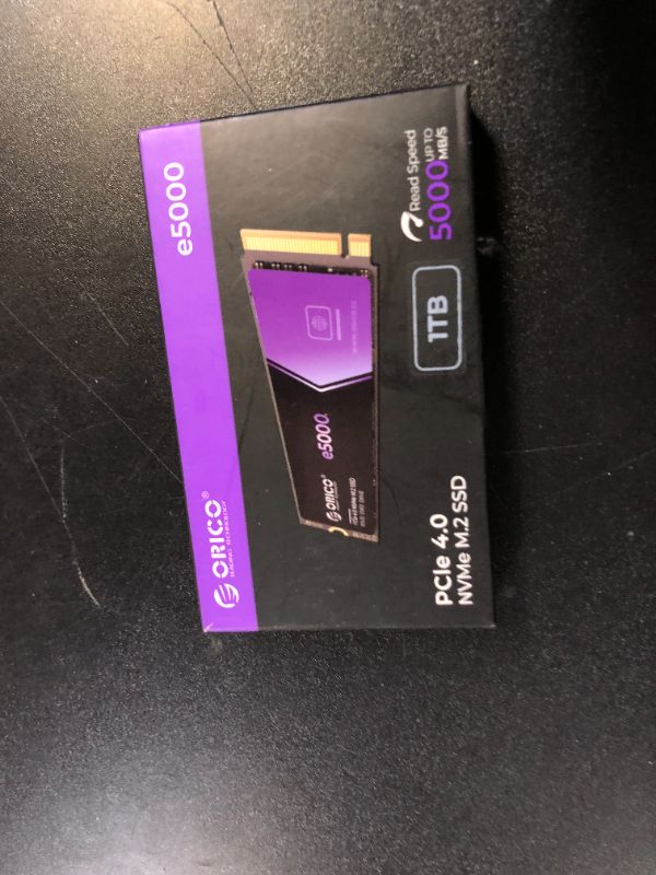 Photo 1 of ORICO e5000 1TB SSD M.2 NVMe 2280 PCIe Gen4 5100MB/s Internal Solid State Drive SLC Dynamic Cache 3D NAND QLC for PS5 Laptops PC Desktops