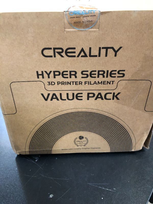 Photo 1 of Creality Hyper PLA Filament 1.75mm White 2KG, 30-600mm/s High Speed PLA 3D Printer Filament, 2 Pack 1kg Spool(2.2lbs) PLA, Dimensional Accuracy +/-0.02mm, Fit Most FDM 3D Printer