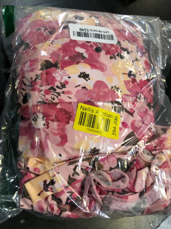 Photo 1 of GRACE KARIN 2025 Women's Summer Floral Print Dress Sleeveless Casual Flowy Sundress A Line Ruffle Wedding Guest Outfit Pink Yellow Floral S