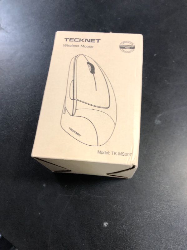 Photo 1 of TECKNET Ergonomic Mouse, Jiggler Bluetooth Wireless Vertical Mouse, 4800 DPI Silent Mouse with 6 Adjustable DPI Levels, 2.4GHz (USB A & C) Mouse, 6 Buttons Computer Mice - Wide Compatibility