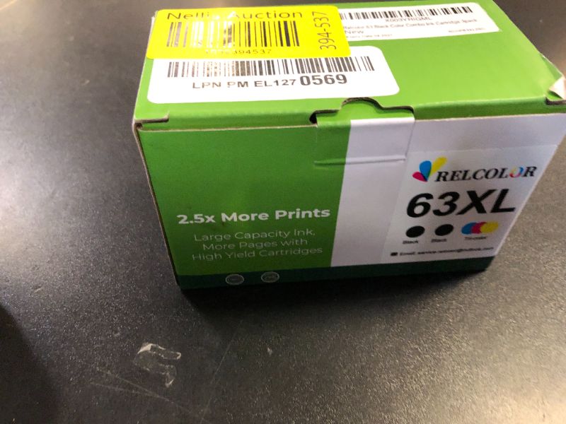 Photo 1 of 63XL Ink Cartridges for HP 63 XL Black Color Combo 3-Pack Replacement for HP63 HP63XL for 3830 4520 5258 3630 4650 5255 4652 4655 5200 4512 3632 5252 2132 1112 3631 2130 4510 4654 3634 3833 Printer