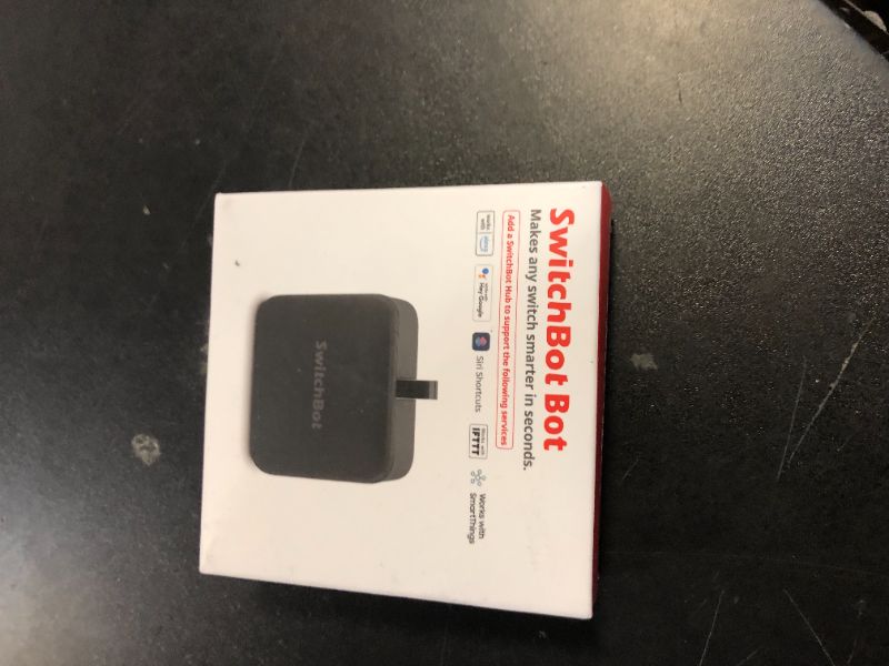 Photo 1 of SwitchBot Smart Switch Button Pusher - Bluetooth Fingerbot for Rocker Switch/One-Way Button, Automatic Light Switch, Timer and APP Control, Works with Alexa When Paired with SwitchBot Hub (Black)