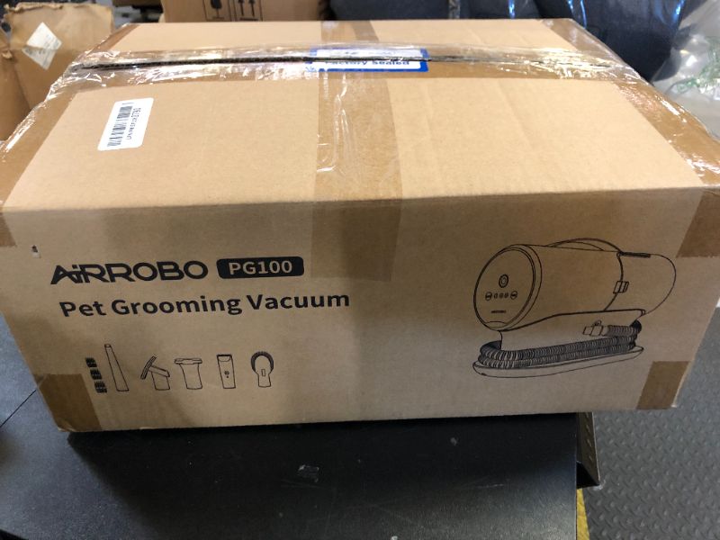 Photo 1 of AIRROBO Dog Grooming Vacuum, Dog Grooming Kit,12000Pa Strong Pet Vacuum, 2L Large Capacity Vacuum for Shedding Grooming Hair, Quiet,PG100