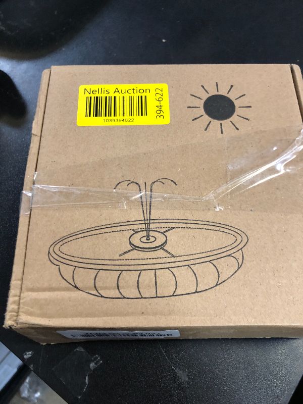 Photo 1 of Yzert Solar Fountain Glass Panel with 2200 mah Battery, 3.5W Floating Solar Water Fountain with 4 Fixed Rods, Solar Pump for Bird Bath, Garden, Pond, Pool, Outdoor-Colorful Lights