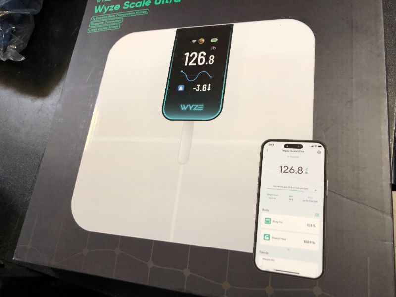Photo 1 of Smart Scale Ultra with 4.3" Color Display, FSA HSA Eligible, Digital Scale for Body Weight BMI Muscle Mass, Heart Rate Monitor, Wi-Fi & Bluetooth Weight Scale with Baby/Pet/Luggage Mode, 400lbs