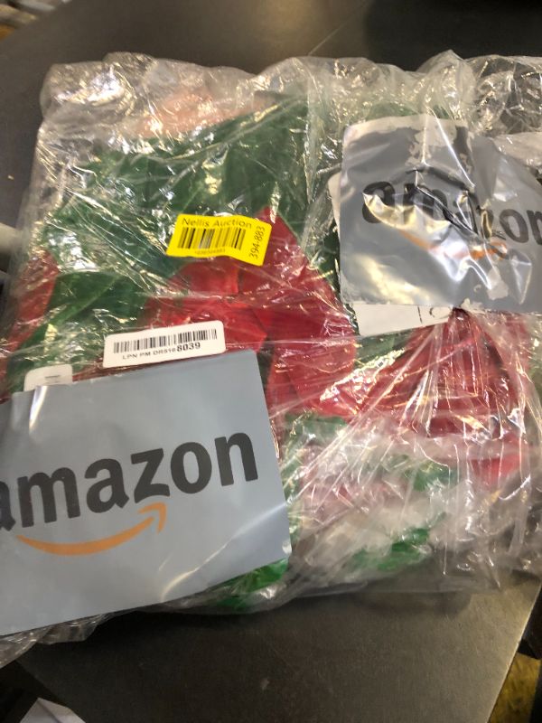 Photo 1 of SOMSOC 6 Pack Women Christmas Elf Costume Set Velvet Dress Santa's Helper Costume Xmas Outfit Elf Hat Shoes Ears Belt Socks