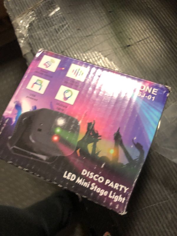 Photo 1 of Disco Light for Parties Mini Disco Strobe Lights with Remote Control RGB Strobe with 60 Effects for Clubs Children's Parties Birthdays Weddings